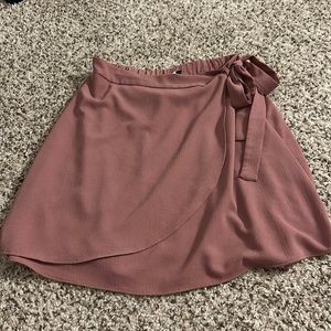 Dusty Pink Wrap Skirt